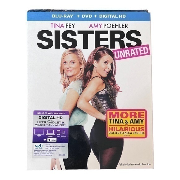 Sisters BLU-RAY + DVD + DIGITAL HD - Tina Fey, Amy Poehler - Comedy Movie - Picture 1 of 4